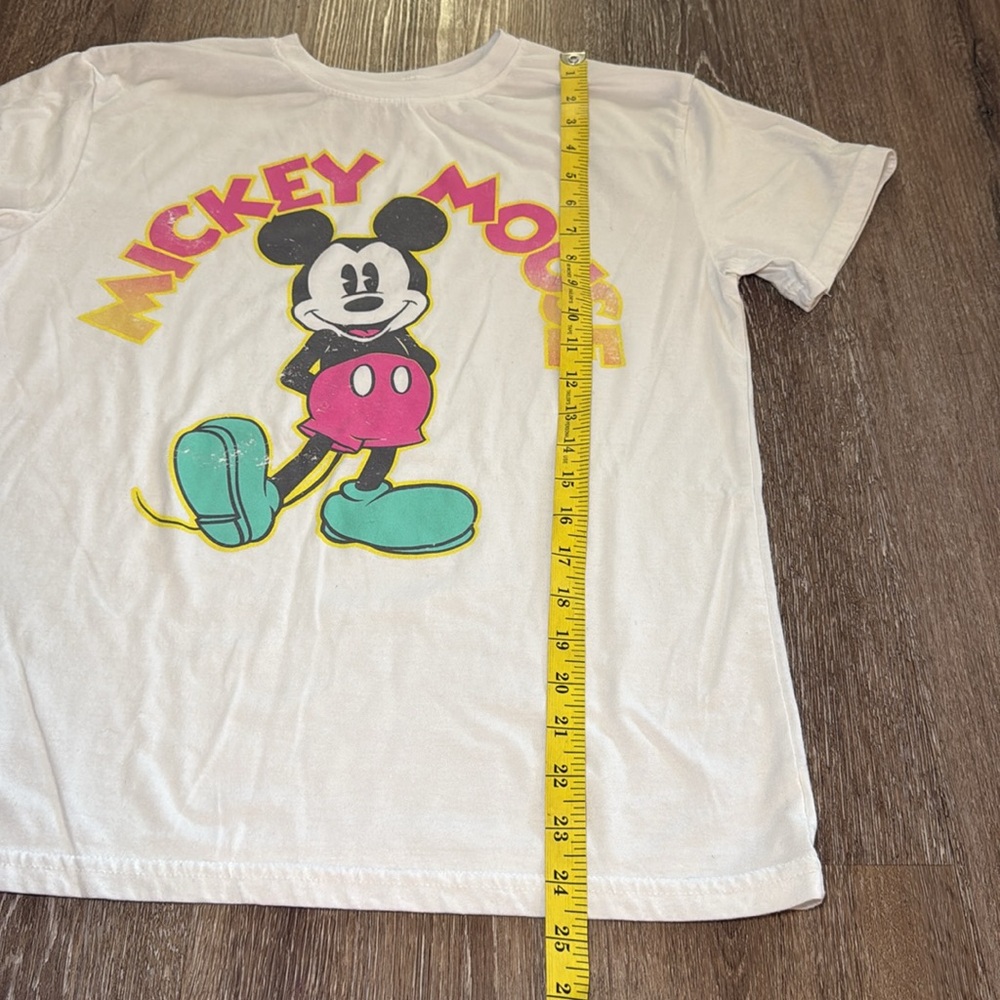 Disney Womens Mickey Mouse White Short Sleeve T Shirt Size Large - Picture 5 of 6